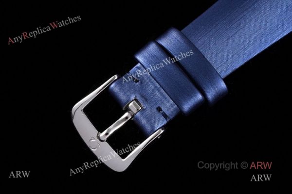 Best Omega De Ville Tr?Sor Ladies Her Time Fake Watch With Blue Fabric Strap Omega 4061 Quartz Movement Best Omega De Ville Tr?Sor Ladies Her Time Fake Watch With Blue Fabric Strap Omega 4061 Quartz Movement