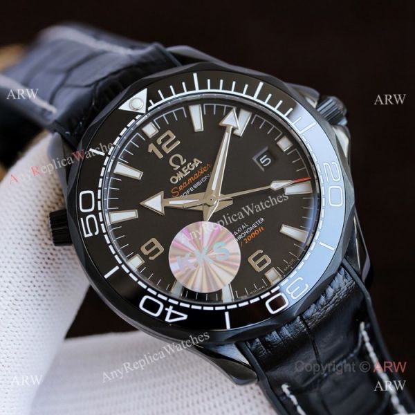 Best Quality Copy Omega Seamaster Planet Ocean Watches Black and Orange Best Quality Copy Omega Seamaster Planet Ocean Watches Black and Orange