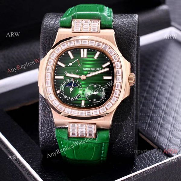 AAA Copy Patek Philippe Nautilus Power Reserve Watch Rose Gold Diamond Bezel AAA Copy Patek Philippe Nautilus Power Reserve Watch Rose Gold Diamond Bezel