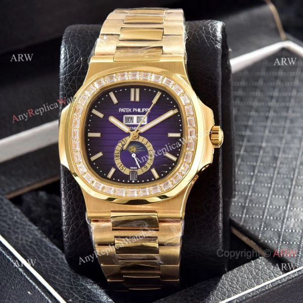 Wholesale Copy Patek Philippe Annual Calendar Watches Yellow Gold with Diamond Wholesale Copy Patek Philippe Annual Calendar Watches Yellow Gold with Diamond