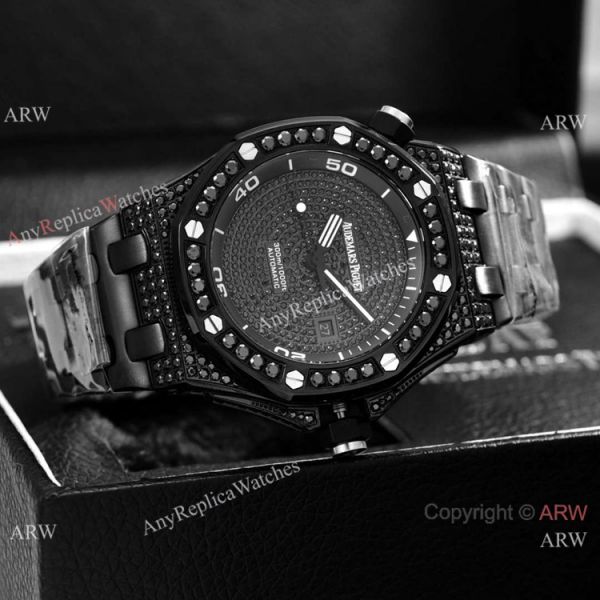 Clone Audemars Piguet Diver Automatic Watches Diamond Case and Face Clone Audemars Piguet Diver Automatic Watches Diamond Case and Face