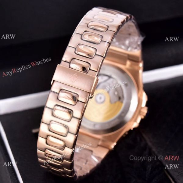 Knockoff Patek Philippe Nautilus Moon Phase Watches 40mm Rose Gold Knockoff Patek Philippe Nautilus Moon Phase Watches 40mm Rose Gold