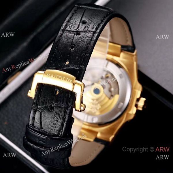 Best Copy Patek Philippe Nautilus 40mm Watches Gold and Black Best Copy Patek Philippe Nautilus 40mm Watches Gold and Black