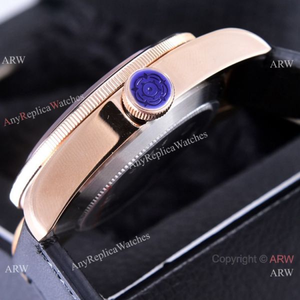 Copy Tudor Heritage Black Bay Watches Rose Gold Black Leather Strap 41mm Copy Tudor Heritage Black Bay Watches Rose Gold Black Leather Strap 41mm