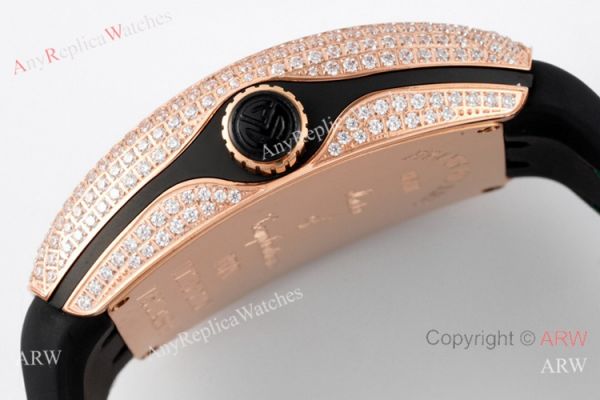 ABF Copy Franck Muller Vanguard V45 Rose Gold Diamonds Watch with Crazy Hour ABF Copy Franck Muller Vanguard V45 Rose Gold Diamonds Watch with Crazy Hour