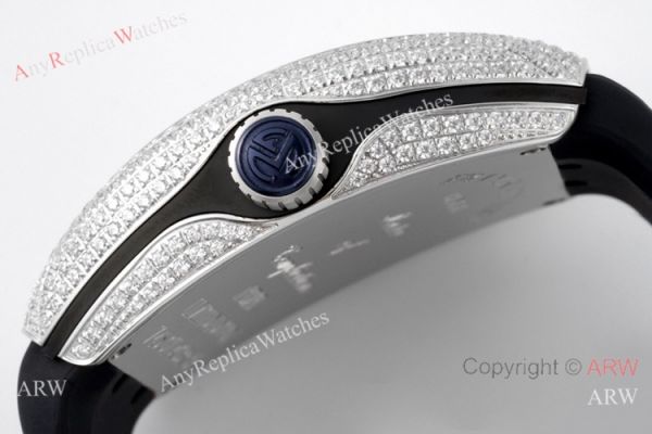 ABF Franck Muller Vanguard V45 Iced Out Diamond Watch with Crazy Hour ABF Franck Muller Vanguard V45 Iced Out Diamond Watch with Crazy Hour