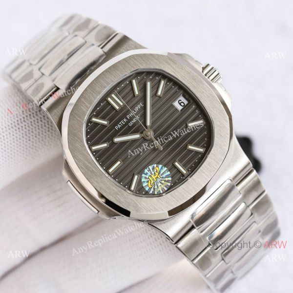 Swiss Grade Patek Philippe Nautilus PPF Factory Cal.324 Watch Stainless Steel Gray Dial 40mm Swiss Grade Patek Philippe Nautilus PPF Factory Cal.324 Watch Stainless Steel Gray Dial 40mm