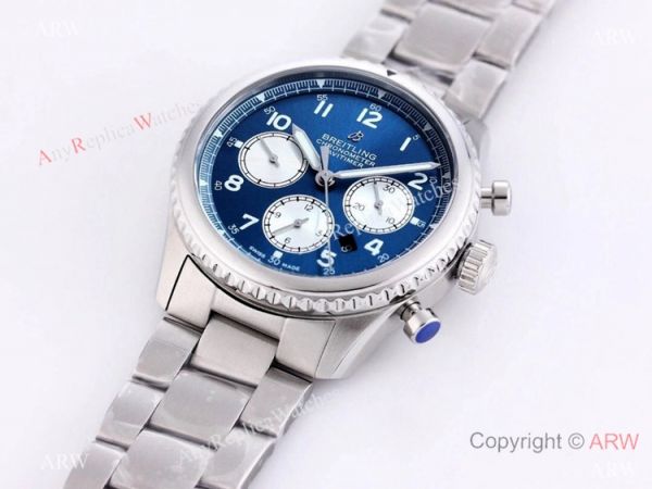 2021 New! Swiss Copy Breitling Premier B01 7750 Chronograph Watch Blue Dial Stainless Steel 2021 New! Swiss Copy Breitling Premier B01 7750 Chronograph Watch Blue Dial Stainless Steel