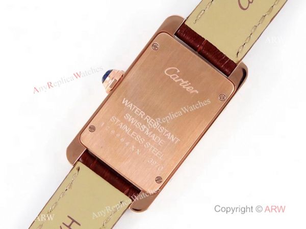 Grade 1A Replica Cartier Tank Americaine Quartz Watch Rose Gold Women Grade 1A Replica Cartier Tank Americaine Quartz Watch Rose Gold Women