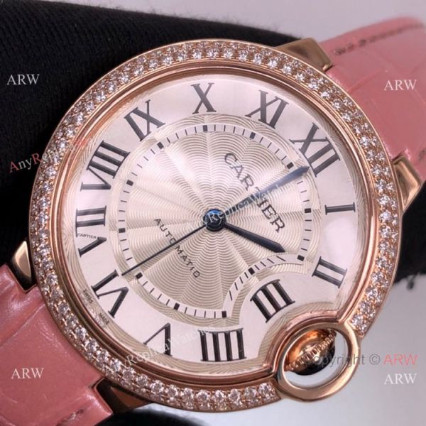 Cartier Ballon Bleu Lady 33mm Rose Gold Silver Dial Watch Swiss Grade 1 Cartier Ballon Bleu Lady 33mm Rose Gold Silver Dial Watch Swiss Grade 1