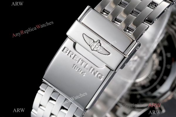Swiss Grade Breitling Navitimer 1 Chronograph KOR A7750 Watch Rose Gold Bezel Black Dial Swiss Grade Breitling Navitimer 1 Chronograph KOR A7750 Watch Rose Gold Bezel Black Dial