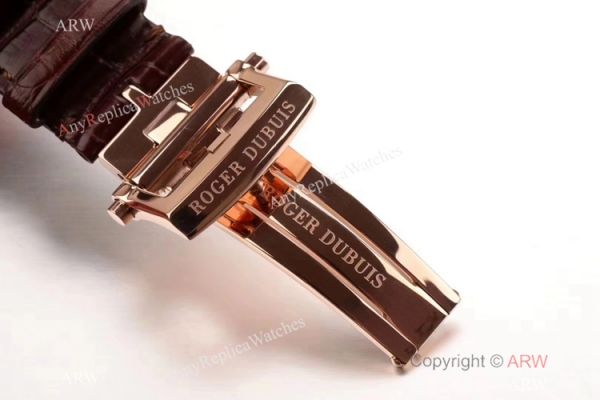 Super Clone Roger Dubuis RDDBEX0249 Double Tourbillon Men Watch Silver Dial Rose Gold Super Clone Roger Dubuis RDDBEX0249 Double Tourbillon Men Watch Silver Dial Rose Gold