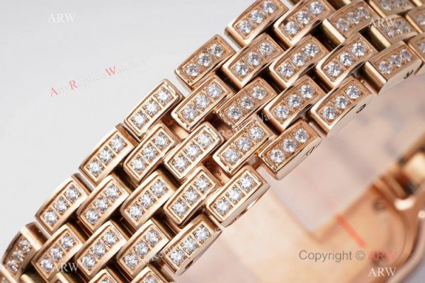 AC Factory Swiss Copy Panthere De Cartier Watch 27mm Rose Gold Full Diamonds AC Factory Swiss Copy Panthere De Cartier Watch 27mm Rose Gold Full Diamonds