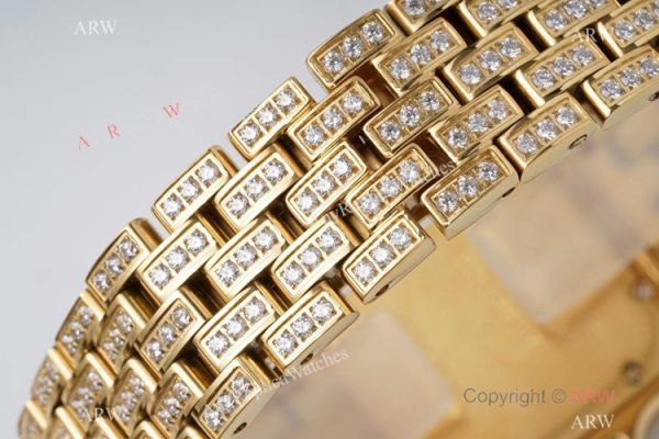 AC Factory Swiss Copy Panthere De Cartier Watch 27mm Yellow Gold Diamond AC Factory Swiss Copy Panthere De Cartier Watch 27mm Yellow Gold Diamond