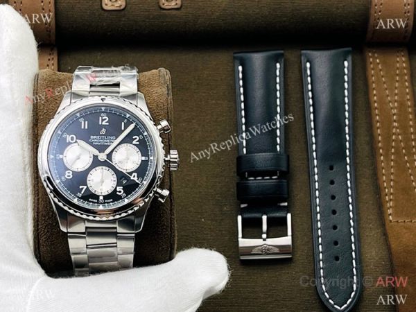 2021 New! Swiss Replica Breitling Navitimer 08 Chronograph Watch Black Face 2021 New! Swiss Replica Breitling Navitimer 08 Chronograph Watch Black Face