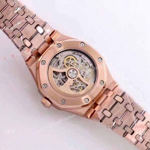 New Copy Audemars Piguet Royal Oak Lady Watches Frosted Gold Skeleton Face 37mm New Copy Audemars Piguet Royal Oak Lady Watches Frosted Gold Skeleton Face 37mm