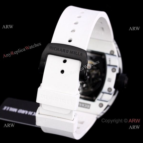 Best Copy Richard Mille RM 030 White Rush Limit Edition Watch Black Rubber Band Best Copy Richard Mille RM 030 White Rush Limit Edition Watch Black Rubber Band