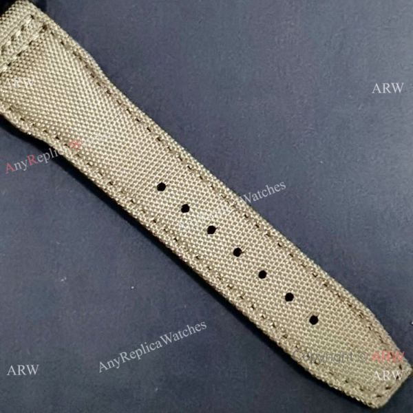 New Clone IWC Pilots Quartz Green fabric Leather Strap Watch New Clone IWC Pilots Quartz Green fabric Leather Strap Watch