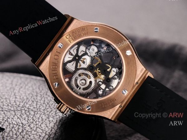 Best Hublot Classic Fusion Skeleton Tourbillon Rose Gold Replica Watch Hand-Winding Best Hublot Classic Fusion Skeleton Tourbillon Rose Gold Replica Watch Hand-Winding