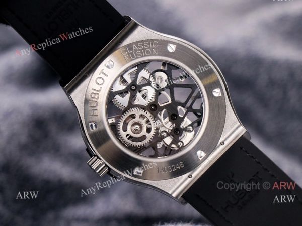 Silver Hublot Skeleton Tourbillon Clone Watch Hublot Classic Fusion 42mm Watch Silver Hublot Skeleton Tourbillon Clone Watch Hublot Classic Fusion 42mm Watch