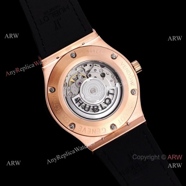 Copy Hublot Classic Fusion Rose Gold Diamond Watch Citizen 8215 Movement Copy Hublot Classic Fusion Rose Gold Diamond Watch Citizen 8215 Movement