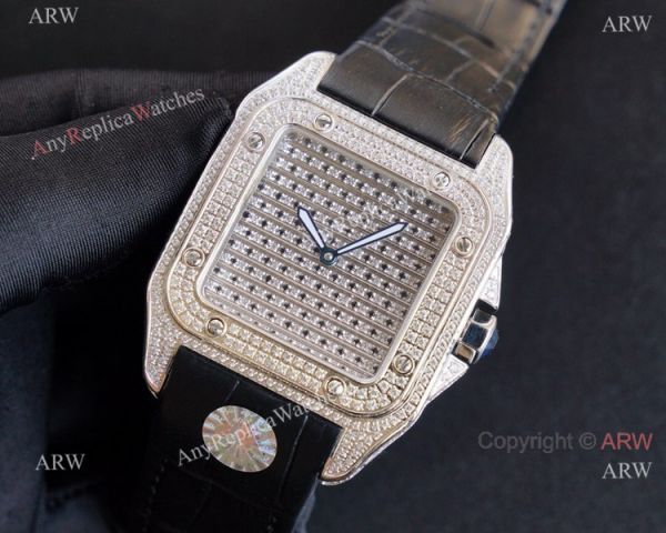 Iced Out Cartier Santos 100 Automatic Watch For Men Best Replica For Sale Iced Out Cartier Santos 100 Automatic Watch For Men Best Replica For Sale