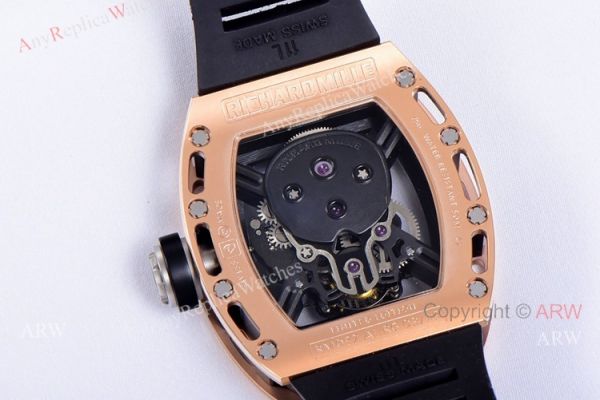 JB Factory Richard Mille RM 52-01 Skull Tourbillon Watch Rose Gold High Copy JB Factory Richard Mille RM 52-01 Skull Tourbillon Watch Rose Gold High Copy