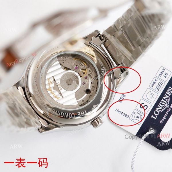 Swiss Grade Longines Master Collection Stainless Steel White Face Automatic Watch Replica For Men Swiss Grade Longines Master Collection Stainless Steel White Face Automatic Watch Replica For Men