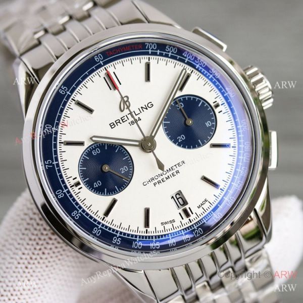 Swiss Breitling Premier BLS A7750 Blue White Dial Watch AAA Replica Swiss Breitling Premier BLS A7750 Blue White Dial Watch AAA Replica