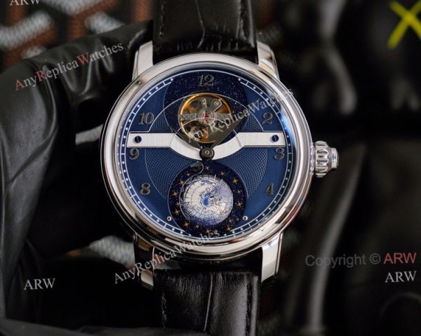 White Face Montblanc Tourbillon Geosphere Watch Replica For Men Size 42mm White Face Montblanc Tourbillon Geosphere Watch Replica For Men Size 42mm