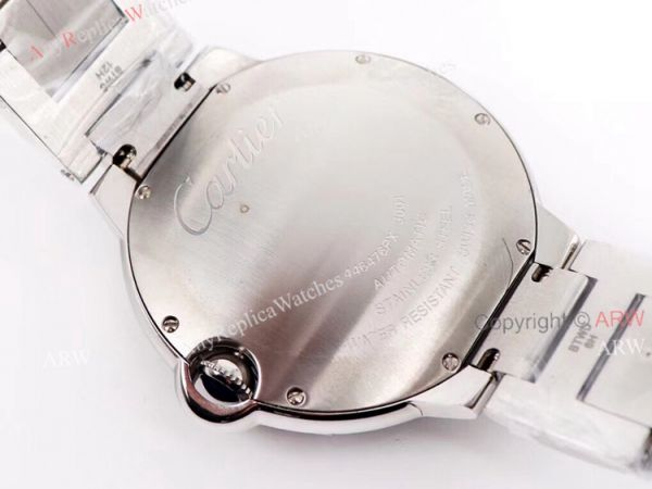 Iced Out Cartier Ballon Bleu 42mm Watch Stainless Steel Replica Watch Iced Out Cartier Ballon Bleu 42mm Watch Stainless Steel Replica Watch