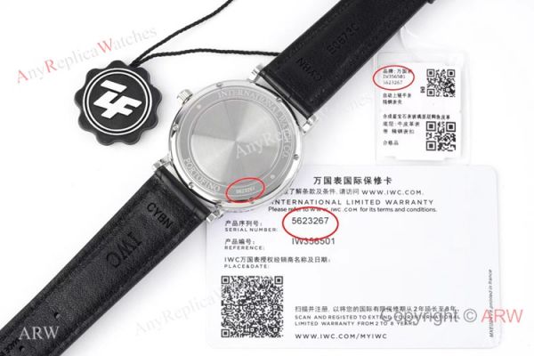 ZF Factory IWC Portofino Swiss 9019 White Dial Leather Strap Watches ZF Factory IWC Portofino Swiss 9019 White Dial Leather Strap Watches