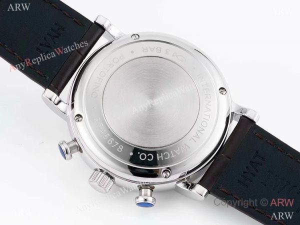 Swiss Replica IWC Portofino 7750 Chronograph 39mm Watch Black Swiss Replica IWC Portofino 7750 Chronograph 39mm Watch Black