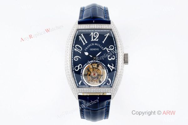 AB Factory Copy Franck Muller Cintree Curvex Imperial Tourbillon Watch 39.6mm Blue Dial AB Factory Copy Franck Muller Cintree Curvex Imperial Tourbillon Watch 39.6mm Blue Dial