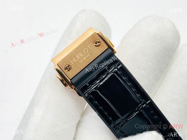 HB V3 version Hublot Classic Fusion Watch Iced Out Rose Gold Black Dial Super Clone HB V3 version Hublot Classic Fusion Watch Iced Out Rose Gold Black Dial Super Clone