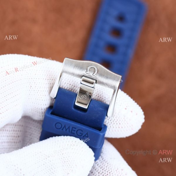 Swiss Quality Copy Omega Seamaster 300m Citizen Watch Two Tone Rose Gold Blue Rubber Strap Swiss Quality Copy Omega Seamaster 300m Citizen Watch Two Tone Rose Gold Blue Rubber Strap