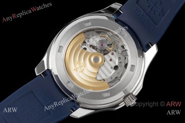 Swiss Quality Replica Patek Philippe Aquanaut 8215 Watch Diamond Bezel Blue Rubber Strap Swiss Quality Replica Patek Philippe Aquanaut 8215 Watch Diamond Bezel Blue Rubber Strap