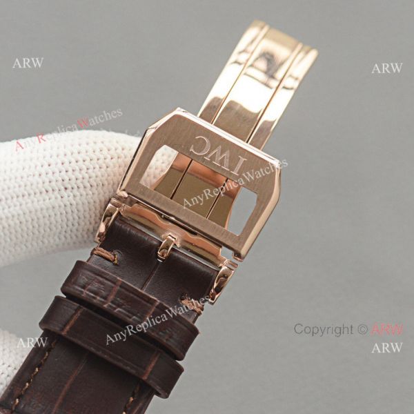 Replica IWC Portuguese Moonphase Gold Case White Face Watch Replica IWC Portuguese Moonphase Gold Case White Face Watch