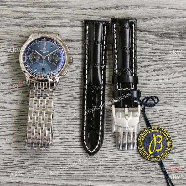 Swiss Breitling Premier BLS A7750 Chronograph Bucherer Blue Face Replica Watch Swiss Breitling Premier BLS A7750 Chronograph Bucherer Blue Face Replica Watch