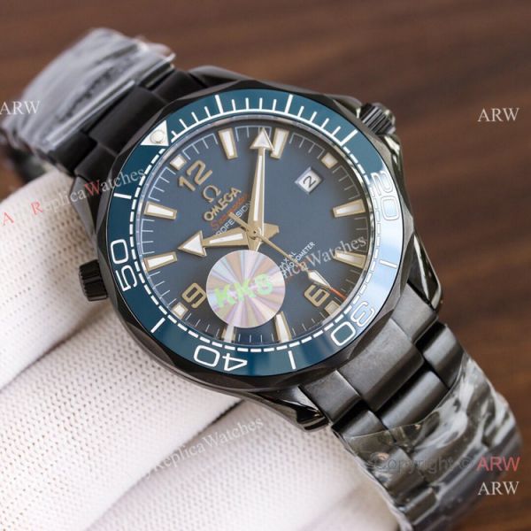 Swiss Quality Omega Seamaster Planet Ocean Solid Black Watch Citizen 8215 Swiss Quality Omega Seamaster Planet Ocean Solid Black Watch Citizen 8215