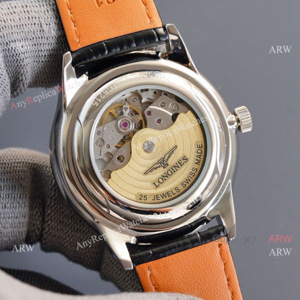 Replica Longines Elegant Gray Meteorite Texture Dial Black Leather Strap Watch 8215 Movement Replica Longines Elegant Gray Meteorite Texture Dial Black Leather Strap Watch 8215 Movement