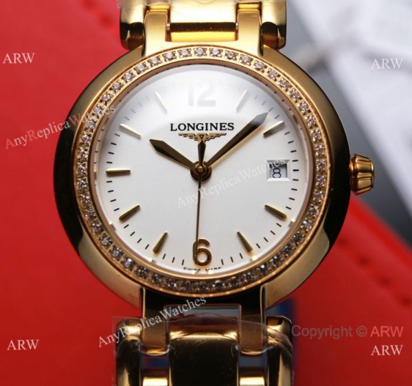 Swiss Quartz Longines PrimaLuna Copy Watch All Gold Women Swiss Quartz Longines PrimaLuna Copy Watch All Gold Women