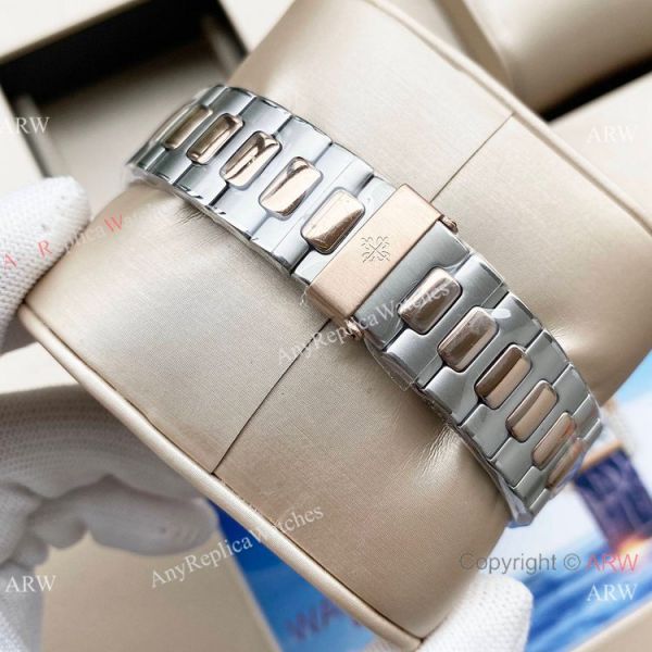 Swiss Quality Patek Philippe Nautilus 8215 Automatic Two Tone Rose Gold Black Dial Swiss Quality Patek Philippe Nautilus 8215 Automatic Two Tone Rose Gold Black Dial