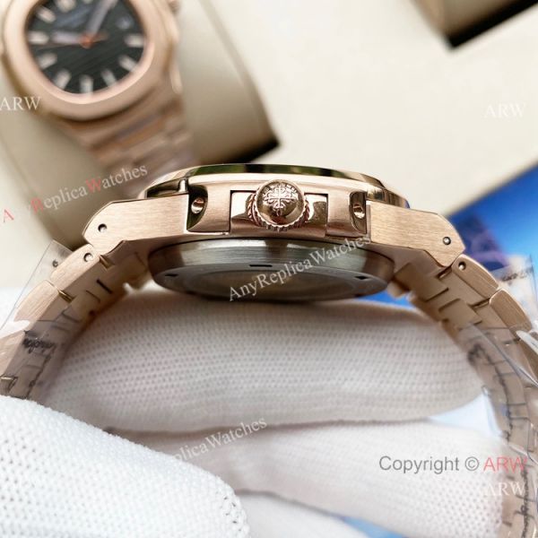 Swiss Quality Patek Philippe Nautilus Citizen 8215 Rose Gold Blue Replica Watches Swiss Quality Patek Philippe Nautilus Citizen 8215 Rose Gold Blue Replica Watches