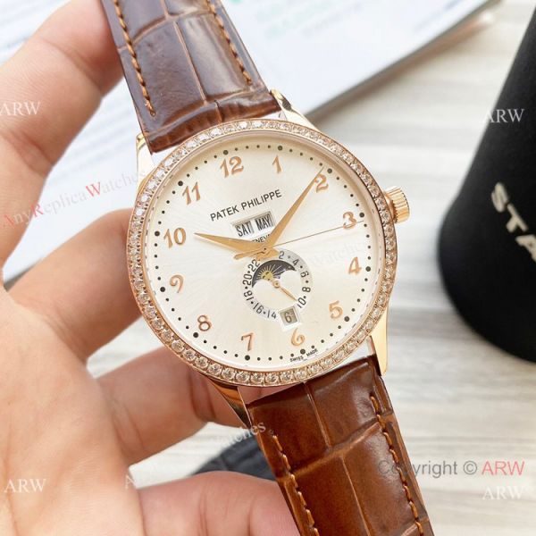 Clone Patek Philippe Calatrava Annual calendar Watch Rose Gold Case 42mm Clone Patek Philippe Calatrava Annual calendar Watch Rose Gold Case 42mm