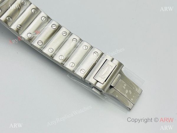 V8 Factory Super Clone Cartier Skeleton Santos Swiss Ronda4S20 Watch Stainless Steel Case V8 Factory Super Clone Cartier Skeleton Santos Swiss Ronda4S20 Watch Stainless Steel Case