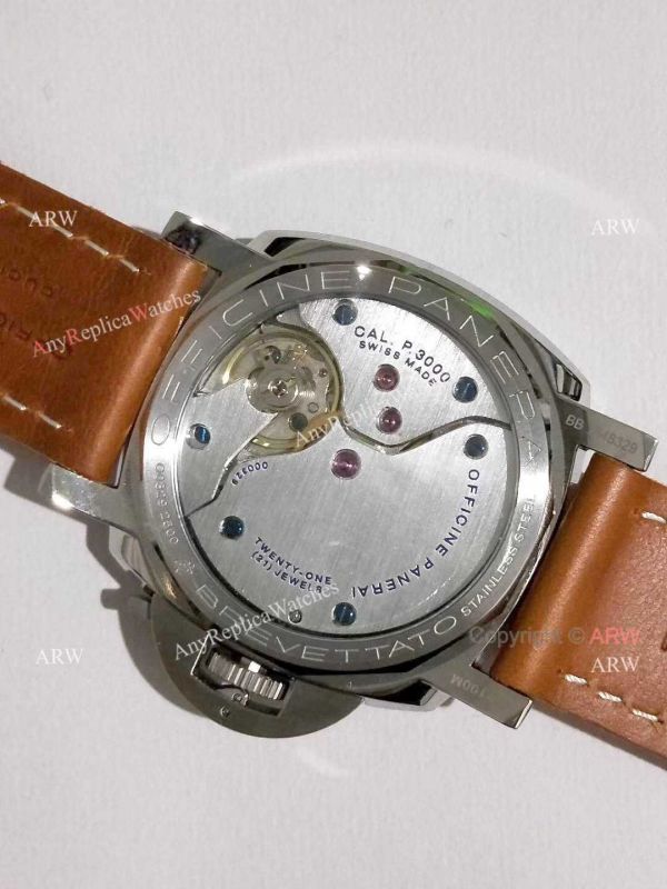 Panerai Luminor PAM 372 Replica Watch SS Brown Leather Strap Panerai Luminor PAM 372 Replica Watch SS Brown Leather Strap