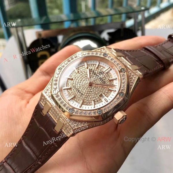 2019 Replica Audemars Piguet Royal Oak Rose Gold Diamond Watch 2019 Replica Audemars Piguet Royal Oak Rose Gold Diamond Watch
