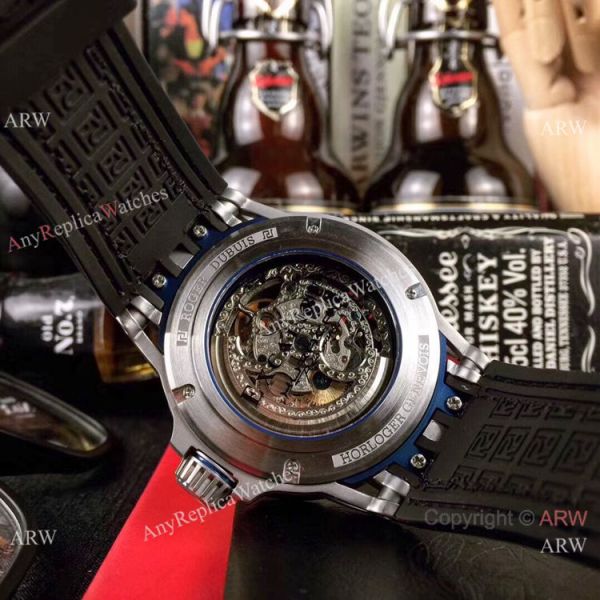 New Replica Roger Dubuis Lamborghini Huracan Watch Titanium Orange Gummy Strap New Replica Roger Dubuis Lamborghini Huracan Watch Titanium Orange Gummy Strap