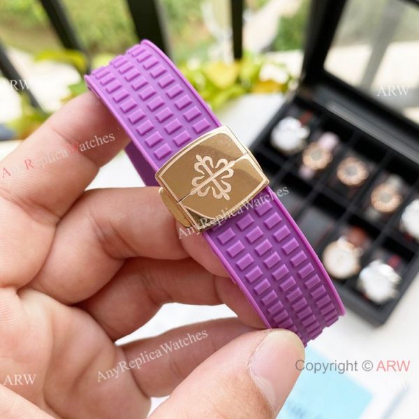 Replica Patek Philippe Lady-Aquanaut Watch Diamond Bezel Rose Gold Replica Patek Philippe Lady-Aquanaut Watch Diamond Bezel Rose Gold